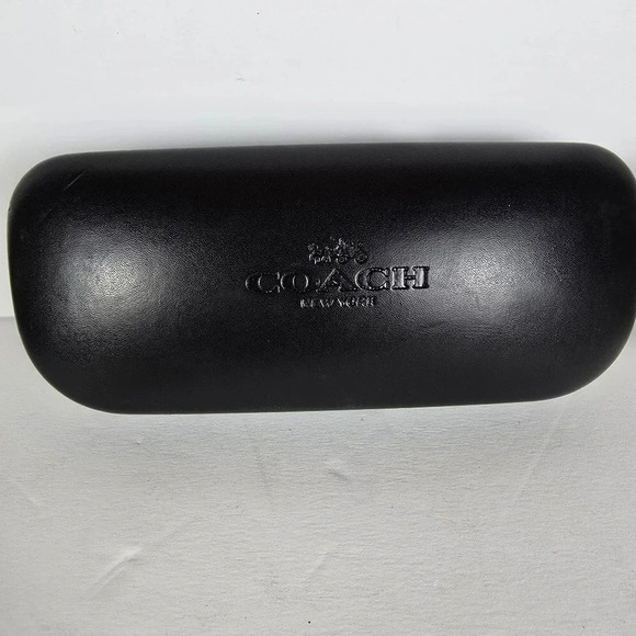Coach Hard Clamshell Black Eyeglass Case - Picture 1 of 7
